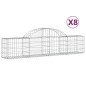 vidaXL Cestas de gaviones 8 uds forma de arco hierro 200x30x40/60 cm vidaXL Cestas de gaviones 8 uds forma de arco hierro 200x30x40/60 cm