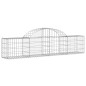 vidaXL Cestas de gaviones 8 uds forma de arco hierro 200x30x40/60 cm vidaXL Cestas de gaviones 8 uds forma de arco hierro 200x30x40/60 cm