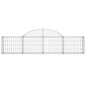 vidaXL Cestas de gaviones 8 uds forma de arco hierro 200x30x40/60 cm vidaXL Cestas de gaviones 8 uds forma de arco hierro 200x30x40/60 cm