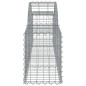 vidaXL Cestas de gaviones 8 uds forma de arco hierro 200x30x40/60 cm vidaXL Cestas de gaviones 8 uds forma de arco hierro 200x30x40/60 cm
