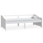 vidaXL Sofá cama 3 plazas de madera maciza de pino blanco 90x200 cm vidaXL Sofá cama 3 plazas de madera maciza de pino blanco 90x200 cm