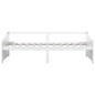 vidaXL Sofá cama 3 plazas de madera maciza de pino blanco 90x200 cm vidaXL Sofá cama 3 plazas de madera maciza de pino blanco 90x200 cm