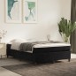 vidaXL Cama box spring con colchón terciopelo negro 140x200 cm vidaXL Cama box spring con colchón terciopelo negro 140x200 cm