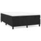 vidaXL Cama box spring con colchón terciopelo negro 140x200 cm vidaXL Cama box spring con colchón terciopelo negro 140x200 cm