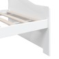 vidaXL Sofá cama 3 plazas de madera maciza de pino blanco 90x200 cm vidaXL Sofá cama 3 plazas de madera maciza de pino blanco 90x200 cm