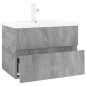 vidaXL Mueble de baño con lavabo madera contrachapada gris Sonoma vidaXL Mueble de baño con lavabo madera contrachapada gris Sonoma