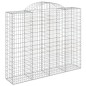 vidaXL Cestas gaviones 14 uds forma de arco hierro 200x50x160/180 cm vidaXL Cestas gaviones 14 uds forma de arco hierro 200x50x160/180 cm