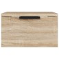vidaXL Mesita de noche de pared 2 uds color roble Sonoma 34x30x20 cm vidaXL Mesita de noche de pared 2 uds color roble Sonoma 34x30x20 cm