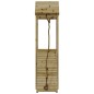 vidaXL Casa de juegos con pared escalada de madera impregnada de pino vidaXL Casa de juegos con pared escalada de madera impregnada de pino