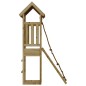 vidaXL Casa de juegos con pared escalada de madera impregnada de pino vidaXL Casa de juegos con pared escalada de madera impregnada de pino