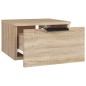 vidaXL Mesita de noche de pared 2 uds color roble Sonoma 34x30x20 cm vidaXL Mesita de noche de pared 2 uds color roble Sonoma 34x30x20 cm