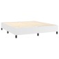 vidaXL Cama box spring con colchón cuero sintético blanco 180x200 cm vidaXL Cama box spring con colchón cuero sintético blanco 180x200 cm