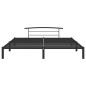 vidaXL Estructura de cama de metal negro 180x200 cm vidaXL Estructura de cama de metal negro 180x200 cm