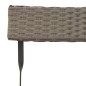 vidaXL Sillas cafetería plegables 4 uds acero y ratán sintético gris vidaXL Sillas cafetería plegables 4 uds acero y ratán sintético gris