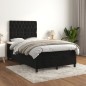 vidaXL Cama box spring con colchón terciopelo negro 120x200 cm vidaXL Cama box spring con colchón terciopelo negro 120x200 cm