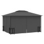 vidaXL Cenador con paredes laterales y techos dobles antracita 3x4 m vidaXL Cenador con paredes laterales y techos dobles antracita 3x4 m