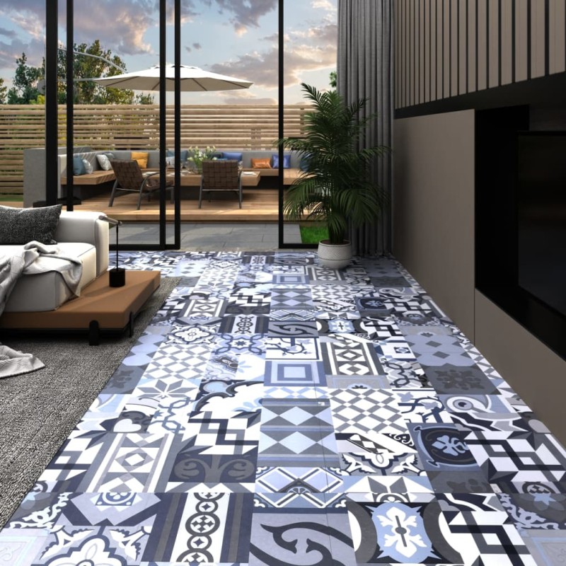 vidaXL Tarimas autoadhesivas 20 uds PVC 1,86 m² estampado coloreado vidaXL Tarimas autoadhesivas 20 uds PVC 1,86 m² estampado coloreado