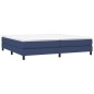 vidaXL Cama box spring con colchón tela azul 200x200 cm vidaXL Cama box spring con colchón tela azul 200x200 cm