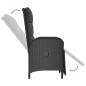 vidaXL Set de comedor de jardín 7 pzas y cojines ratán sintético negro vidaXL Set de comedor de jardín 7 pzas y cojines ratán sintético negro
