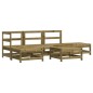 vidaXL Juego de muebles jardín 6 pzas y cojines madera pino impregnada vidaXL Juego de muebles jardín 6 pzas y cojines madera pino impregnada