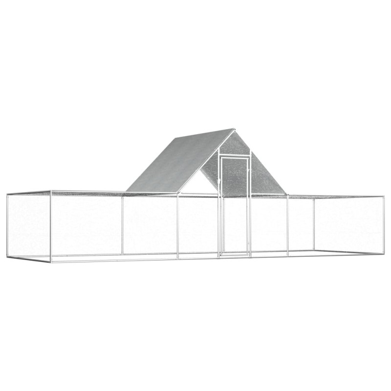 vidaXL Gallinero acero galvanizado 6x2x2 m vidaXL Gallinero acero galvanizado 6x2x2 m