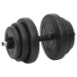 vidaXL Juego de barras y mancuernas con discos 120 kg vidaXL Juego de barras y mancuernas con discos 120 kg