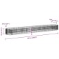 vidaXL Arriate de gaviones de hierro galvanizado 600x100x50 cm vidaXL Arriate de gaviones de hierro galvanizado 600x100x50 cm