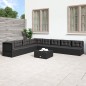 vidaXL Set de muebles de jardín 8 pzas y cojines ratán sintético negro vidaXL Set de muebles de jardín 8 pzas y cojines ratán sintético negro