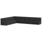 vidaXL Set de muebles de jardín 8 pzas y cojines ratán sintético negro vidaXL Set de muebles de jardín 8 pzas y cojines ratán sintético negro