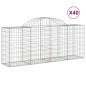 vidaXL Cestas de gaviones 40 uds forma de arco hierro 200x50x80/100 cm vidaXL Cestas de gaviones 40 uds forma de arco hierro 200x50x80/100 cm