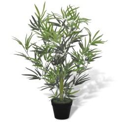 vidaXL Árbol de bambú artificial con macetero 80 cm  