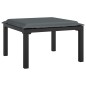 vidaXL Juego de muebles de jardín 7 pzas ratán sintético negro y gris vidaXL Juego de muebles de jardín 7 pzas ratán sintético negro y gris