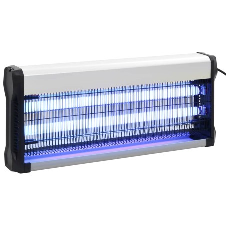 vidaXL Lámpara antimosquitos de aluminio y ABS negro 40 W