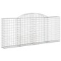 vidaXL Cestas de gaviones 12 uds forma de arco hierro 300x50x120/140cm vidaXL Cestas de gaviones 12 uds forma de arco hierro 300x50x120/140cm