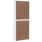 vidaXL Aparador alto ALTA madera maciza de pino blanco 77x35x188 cm vidaXL Aparador alto ALTA madera maciza de pino blanco 77x35x188 cm