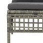 vidaXL Set de muebles de jardín 7 pzas y cojines ratán sintético gris vidaXL Set de muebles de jardín 7 pzas y cojines ratán sintético gris