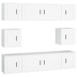 vidaXL Set de muebles para TV 8 piezas madera contrachapada blanco