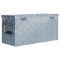 vidaXL Caja de aluminio 61,5x26,5x30 cm plateada vidaXL Caja de aluminio 61,5x26,5x30 cm plateada