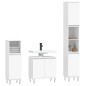 vidaXL Juego de muebles de baño 3 pzas madera contrachapada blanco vidaXL Juego de muebles de baño 3 pzas madera contrachapada blanco