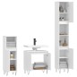 vidaXL Juego de muebles de baño 3 pzas madera contrachapada blanco vidaXL Juego de muebles de baño 3 pzas madera contrachapada blanco