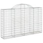 vidaXL Cestas de gaviones 8 uds forma de arco hierro 200x30x120/140 cm vidaXL Cestas de gaviones 8 uds forma de arco hierro 200x30x120/140 cm