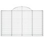 vidaXL Cestas de gaviones 8 uds forma de arco hierro 200x30x120/140 cm vidaXL Cestas de gaviones 8 uds forma de arco hierro 200x30x120/140 cm
