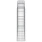 vidaXL Cestas de gaviones 8 uds forma de arco hierro 200x30x120/140 cm vidaXL Cestas de gaviones 8 uds forma de arco hierro 200x30x120/140 cm