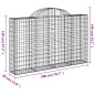 vidaXL Cestas de gaviones 8 uds forma de arco hierro 200x30x120/140 cm vidaXL Cestas de gaviones 8 uds forma de arco hierro 200x30x120/140 cm