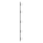 vidaXL Espejo de pared ovalado con luces LED vidrio 15x40 cm