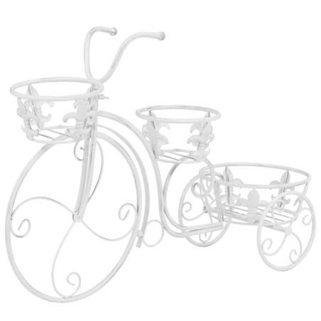 vidaXL Soporte de plantas con forma de bicicleta metal estilo vintage