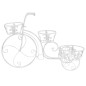 vidaXL Soporte de plantas con forma de bicicleta metal estilo vintage vidaXL Soporte de plantas con forma de bicicleta metal estilo vintage