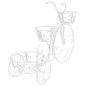 vidaXL Soporte de plantas con forma de bicicleta metal estilo vintage vidaXL Soporte de plantas con forma de bicicleta metal estilo vintage