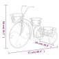 vidaXL Soporte de plantas con forma de bicicleta metal estilo vintage vidaXL Soporte de plantas con forma de bicicleta metal estilo vintage