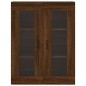 vidaXL Aparador alto madera contrachapada marrón roble 69,5x34x180 cm